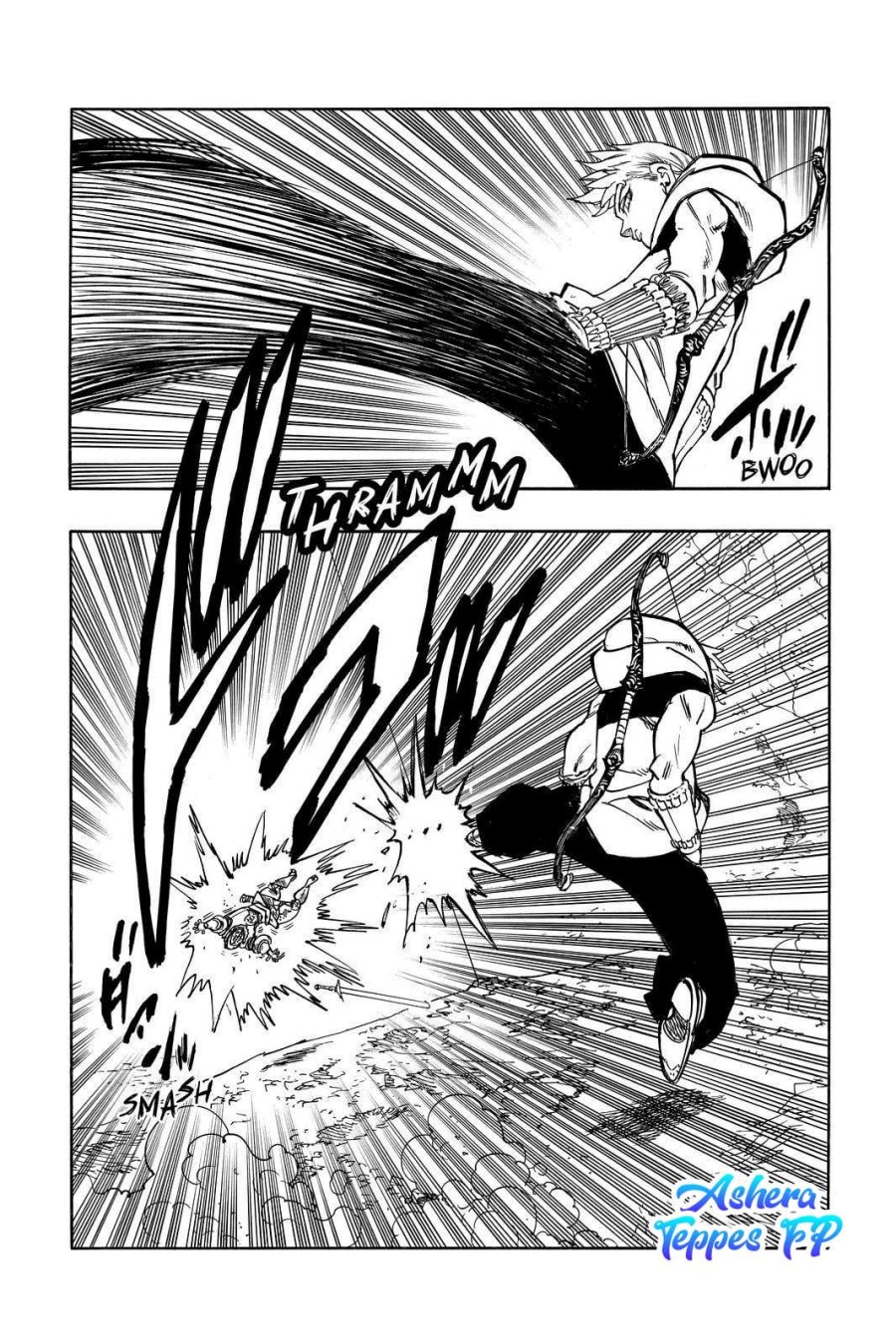 Halaman 16 dari Mokushiroku no Yonkishi Chapter 49