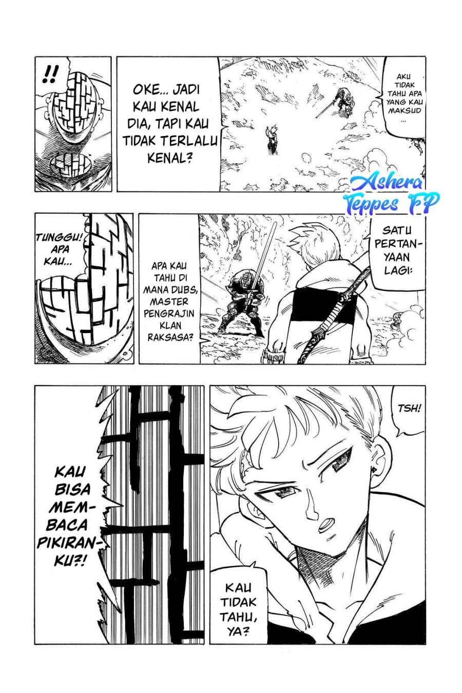 Halaman 17 dari Mokushiroku no Yonkishi Chapter 49