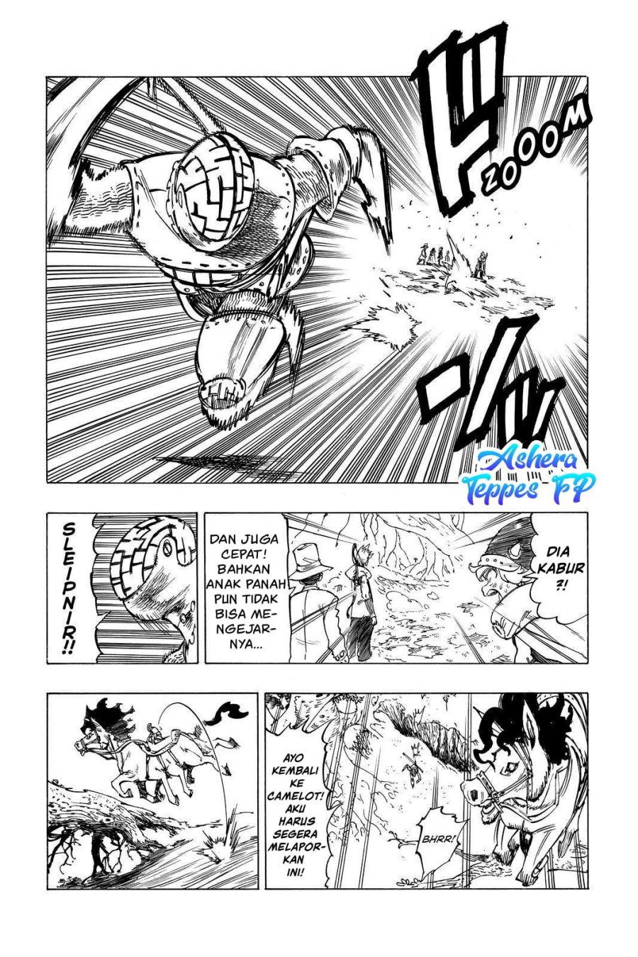 Halaman 19 dari Mokushiroku no Yonkishi Chapter 49