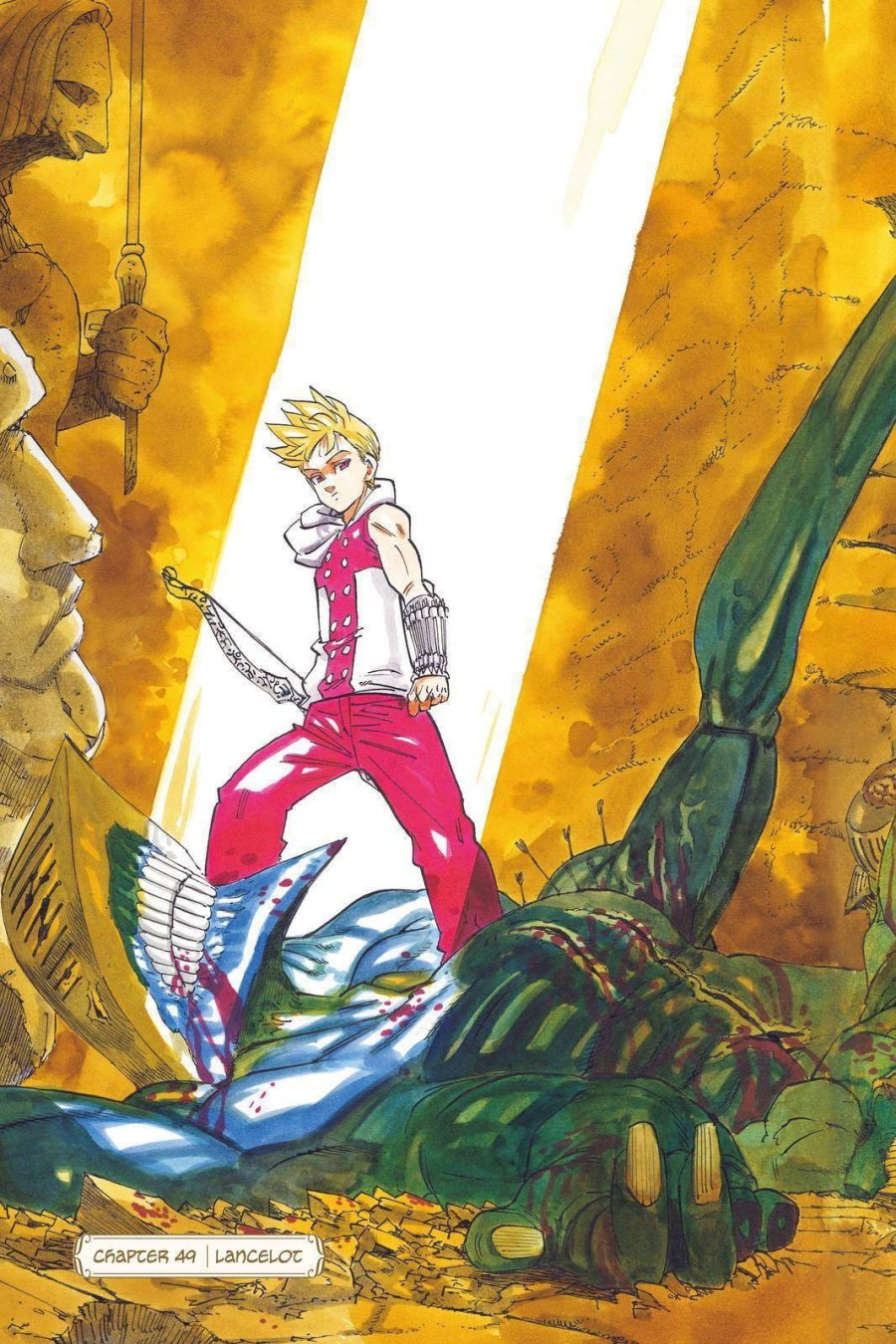 Halaman 2 dari Mokushiroku no Yonkishi Chapter 49