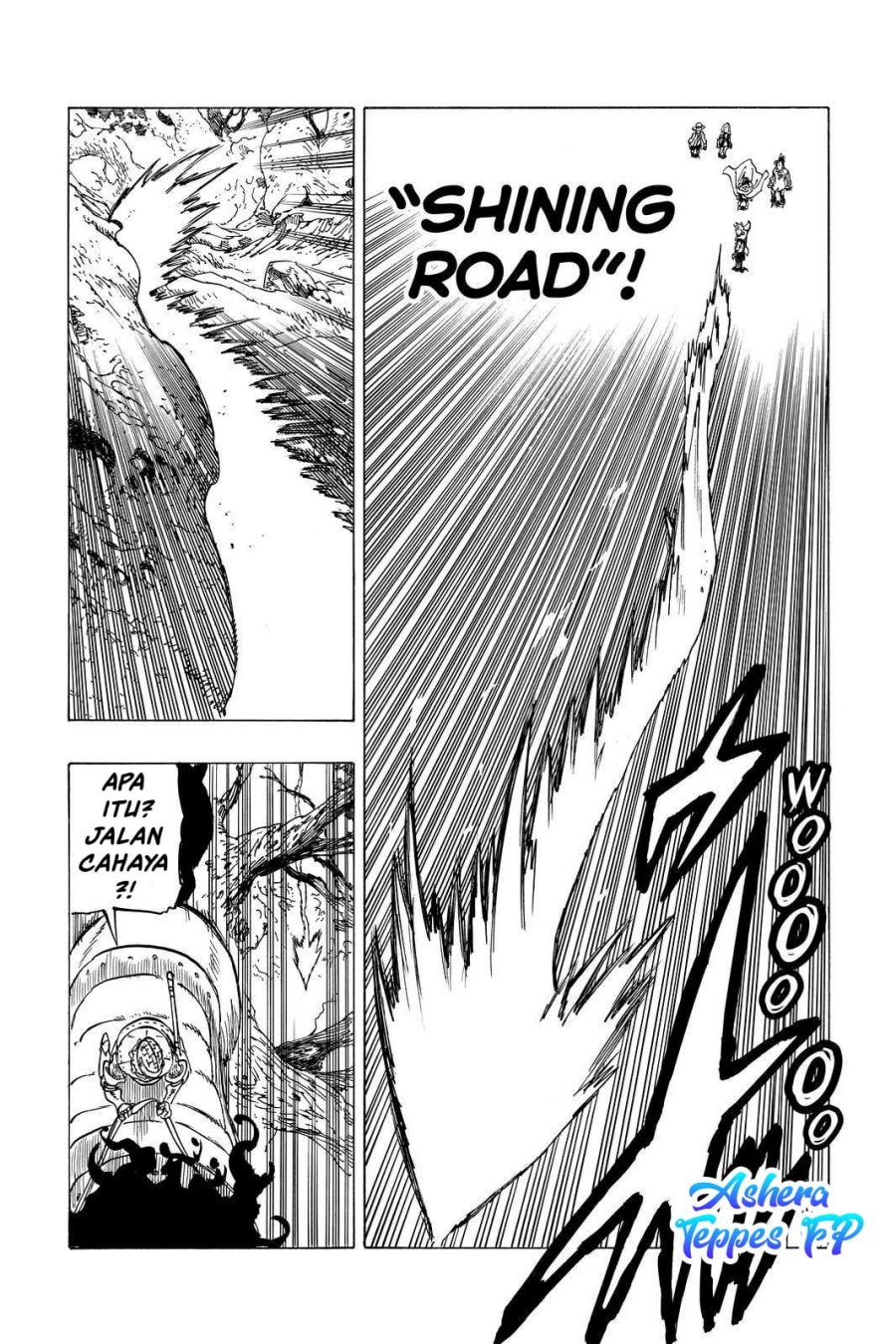 Halaman 21 dari Mokushiroku no Yonkishi Chapter 49