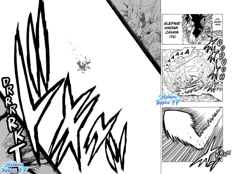 Halaman 22 dari Mokushiroku no Yonkishi Chapter 49