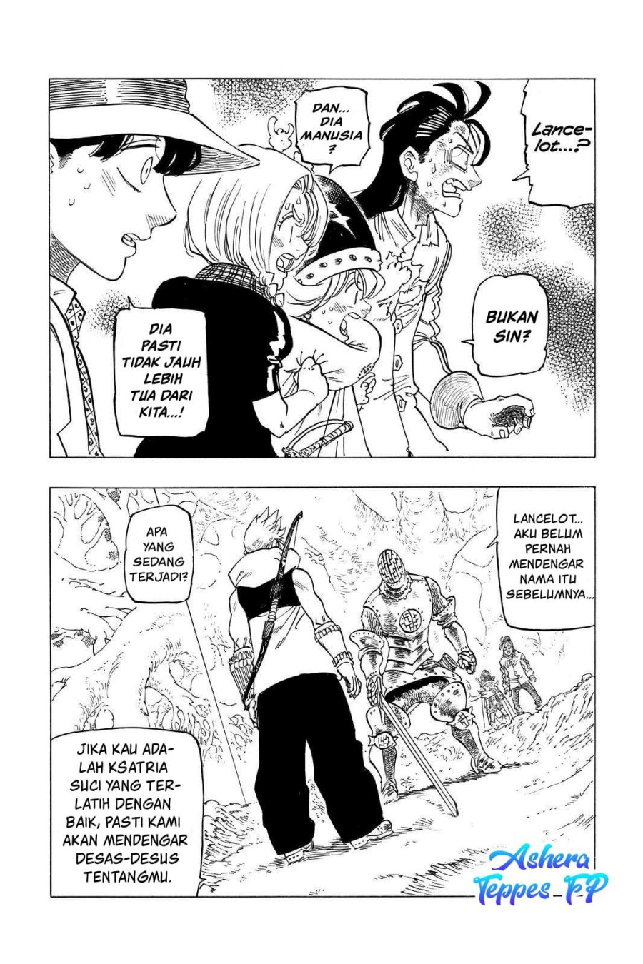 Halaman 5 dari Mokushiroku no Yonkishi Chapter 49