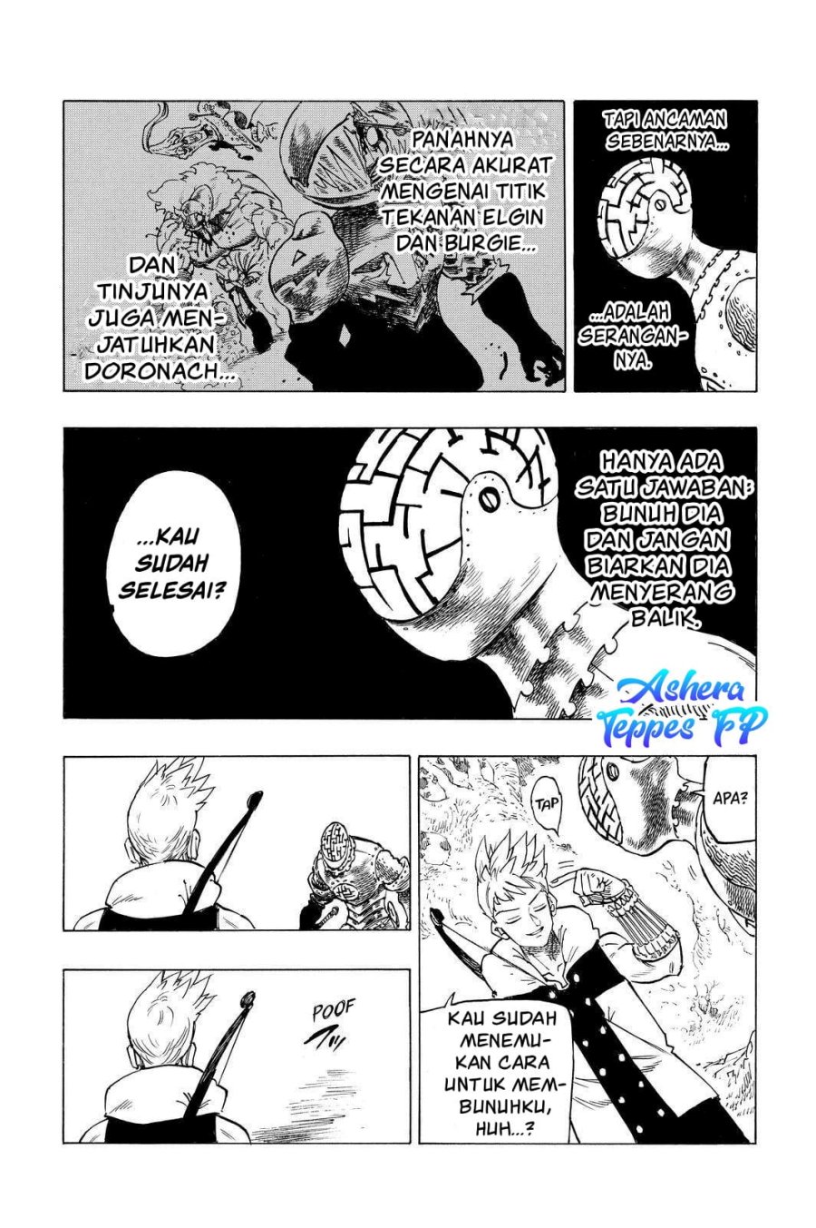 Halaman 7 dari Mokushiroku no Yonkishi Chapter 49