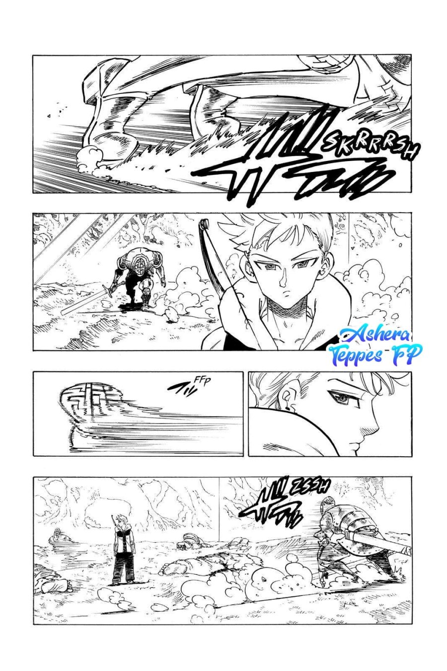 Halaman 8 dari Mokushiroku no Yonkishi Chapter 49