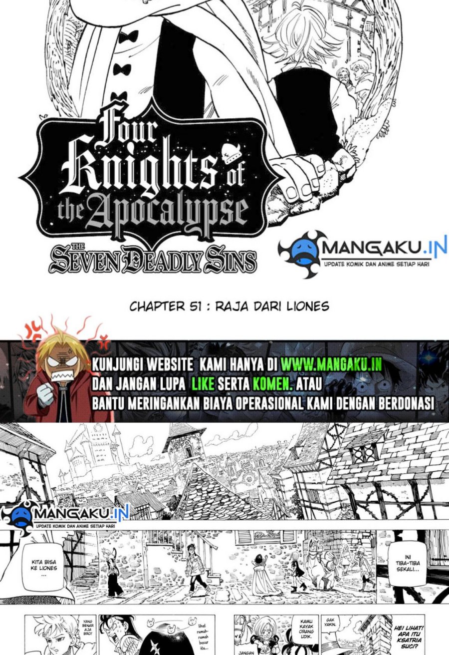 Halaman 2 dari Mokushiroku no Yonkishi Chapter 51