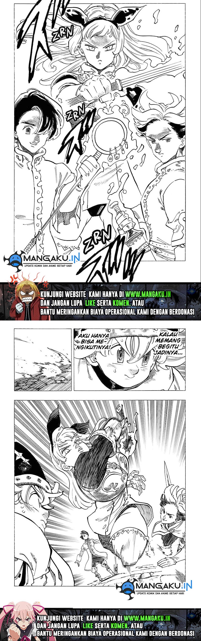 Halaman 10 dari Mokushiroku no Yonkishi Chapter 53