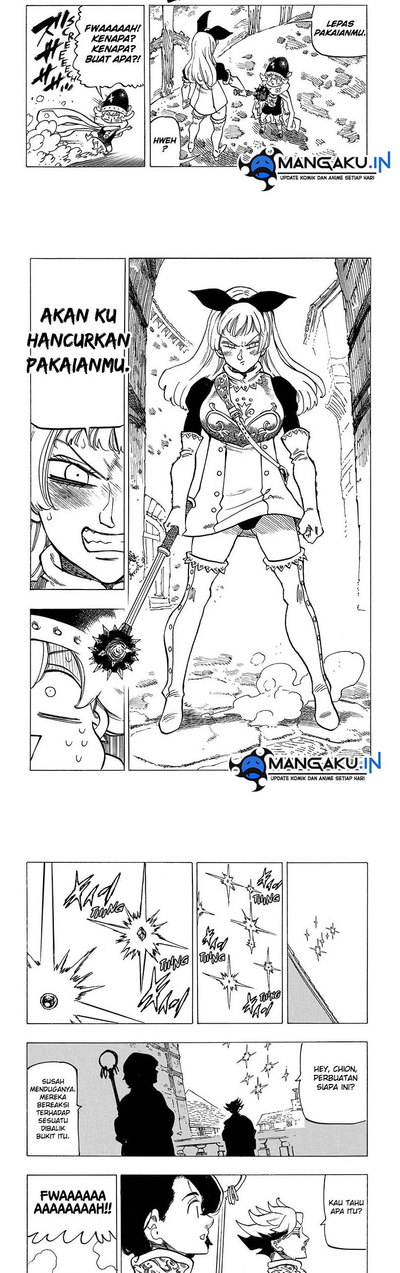 Halaman 5 dari Mokushiroku no Yonkishi Chapter 53