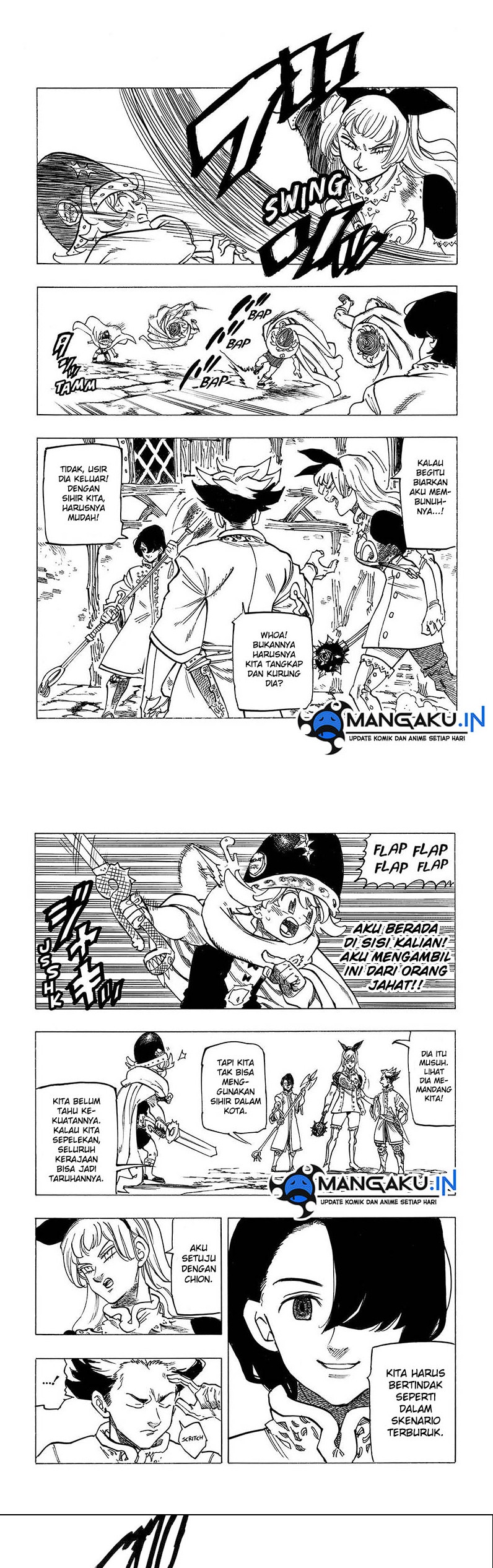 Halaman 9 dari Mokushiroku no Yonkishi Chapter 53