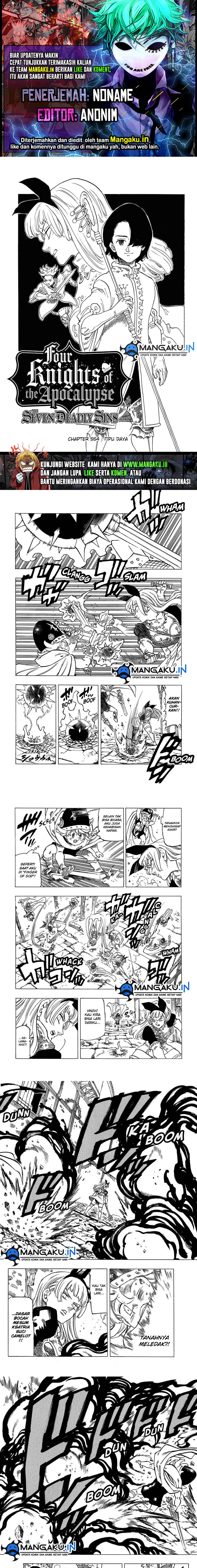 Halaman 1 dari Mokushiroku no Yonkishi Chapter 54