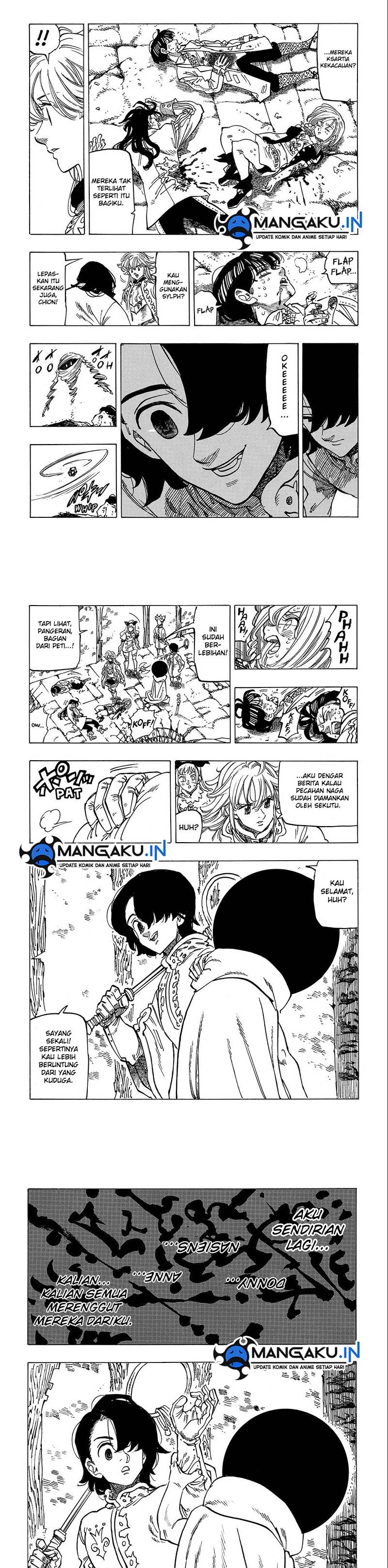 Halaman 2 dari Mokushiroku no Yonkishi Chapter 55