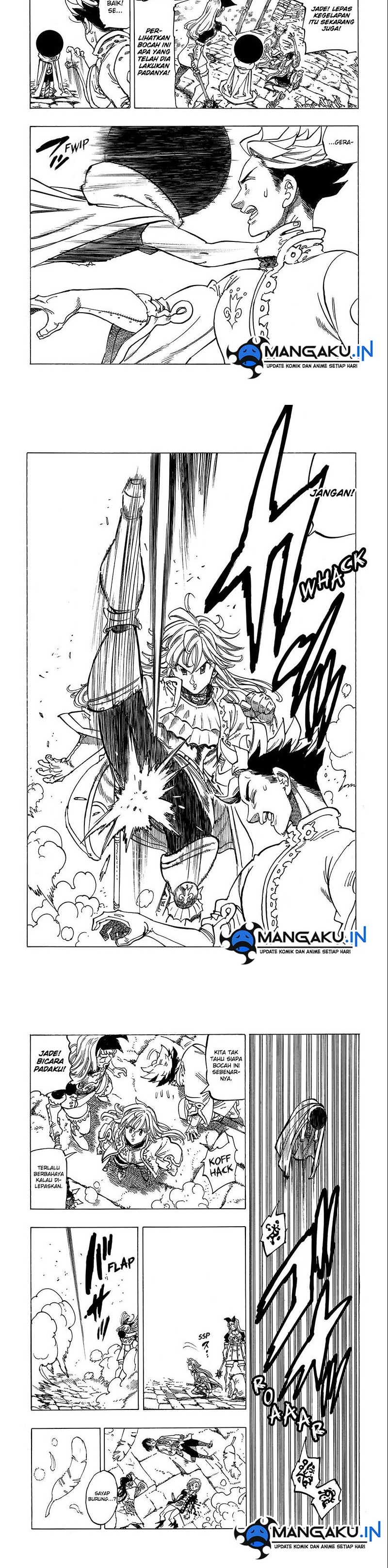 Halaman 4 dari Mokushiroku no Yonkishi Chapter 55