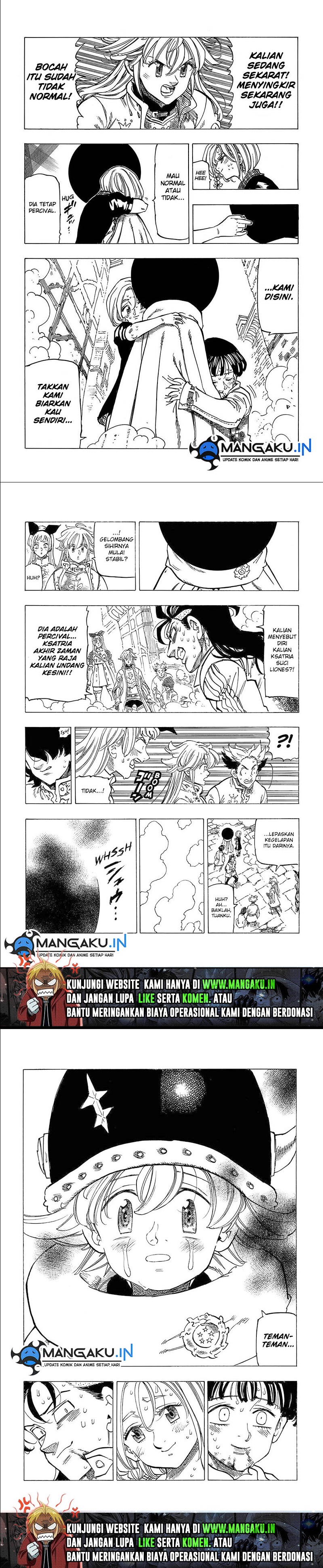 Halaman 8 dari Mokushiroku no Yonkishi Chapter 55