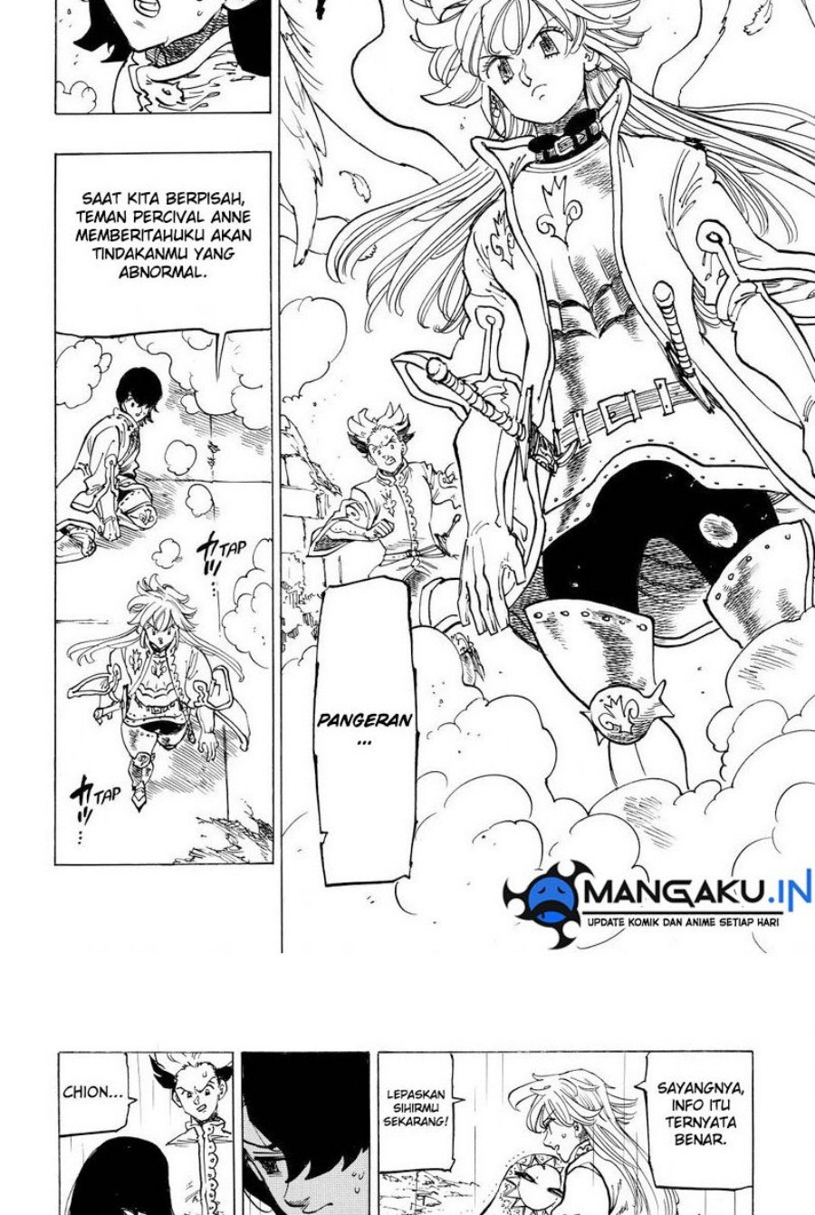 Halaman 13 dari Mokushiroku no Yonkishi Chapter 59