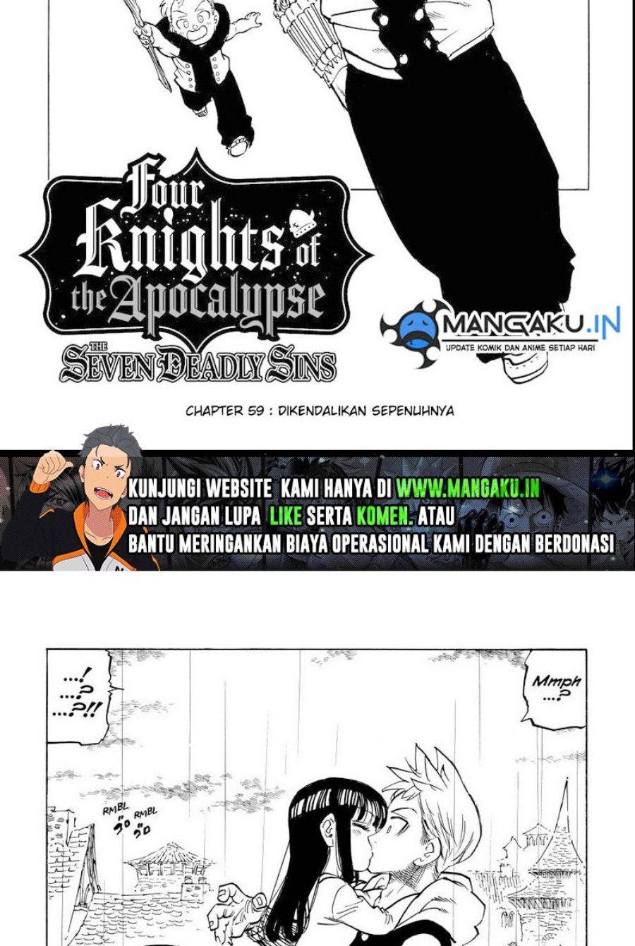 Halaman 2 dari Mokushiroku no Yonkishi Chapter 59
