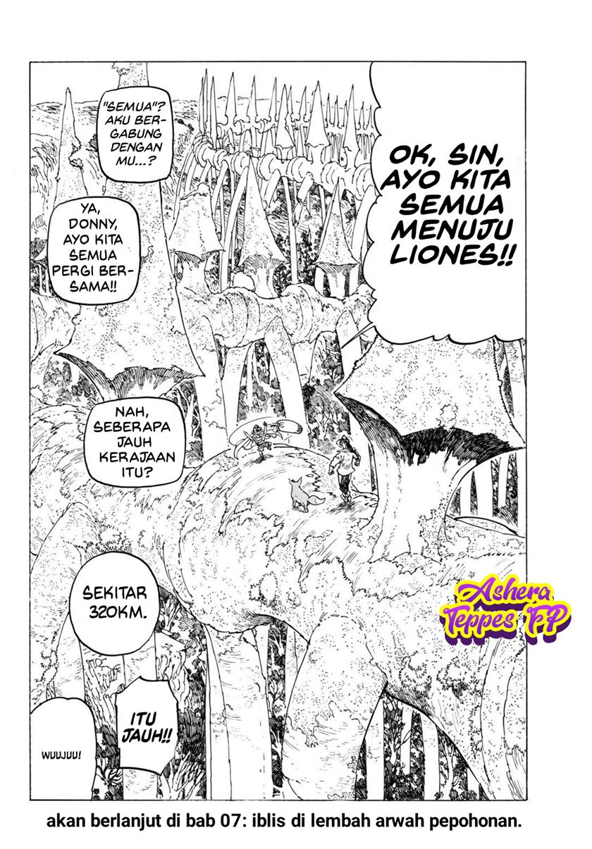Halaman 21 dari Mokushiroku no Yonkishi Chapter 6