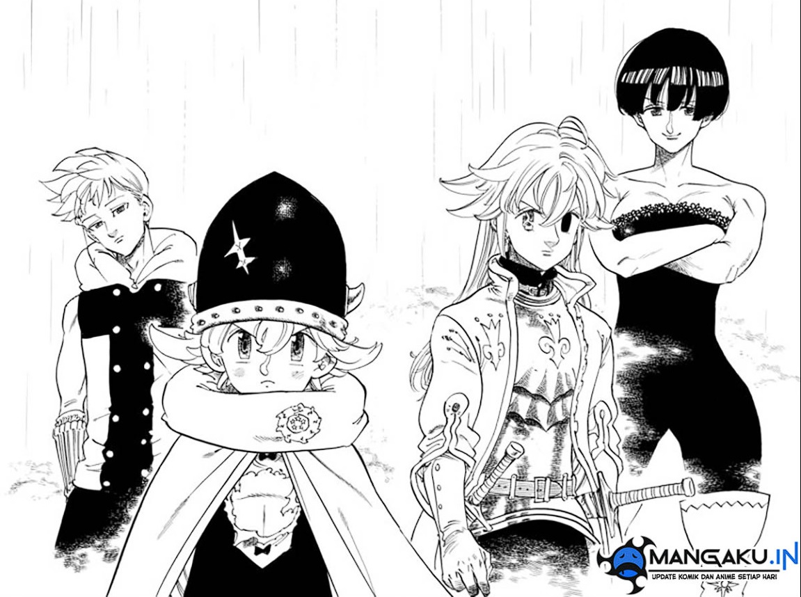 Halaman 10 dari Mokushiroku no Yonkishi Chapter 61