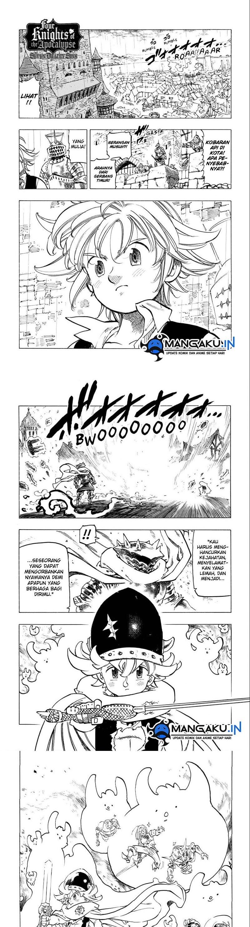 Halaman 3 dari Mokushiroku no Yonkishi Chapter 61