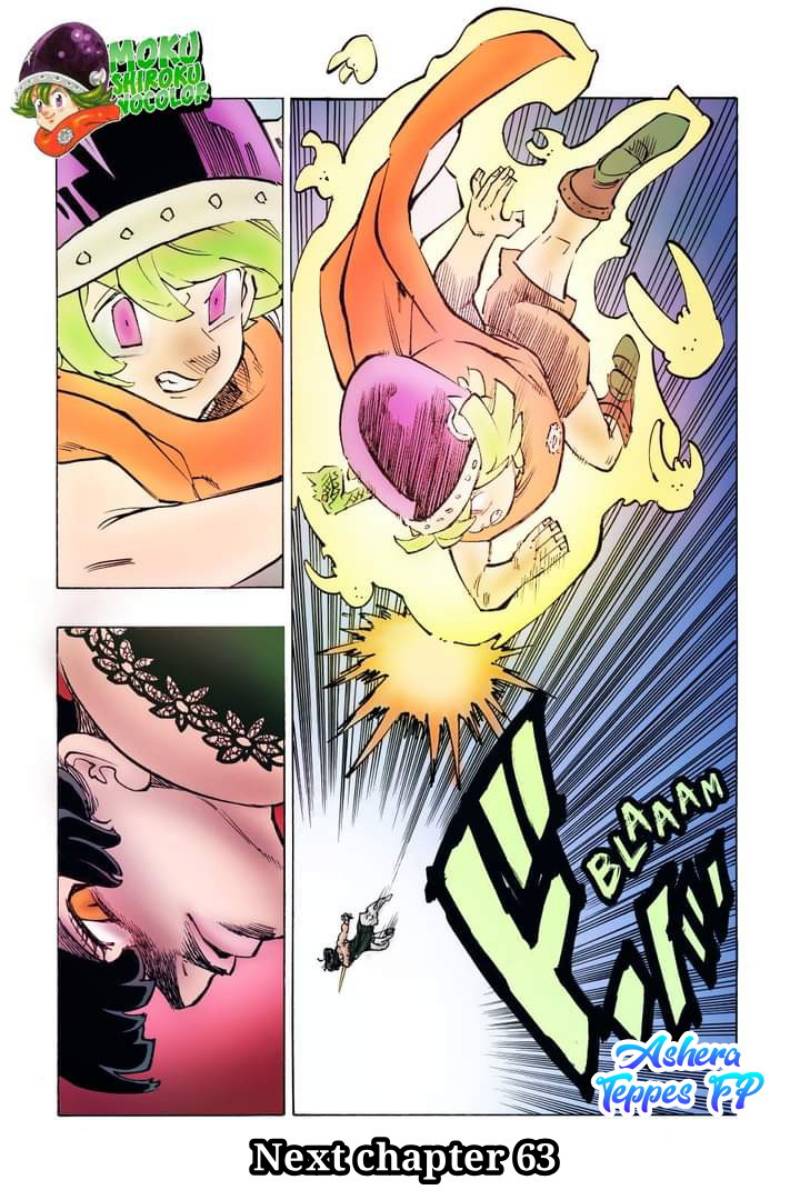 Halaman 21 dari Mokushiroku no Yonkishi Chapter 62