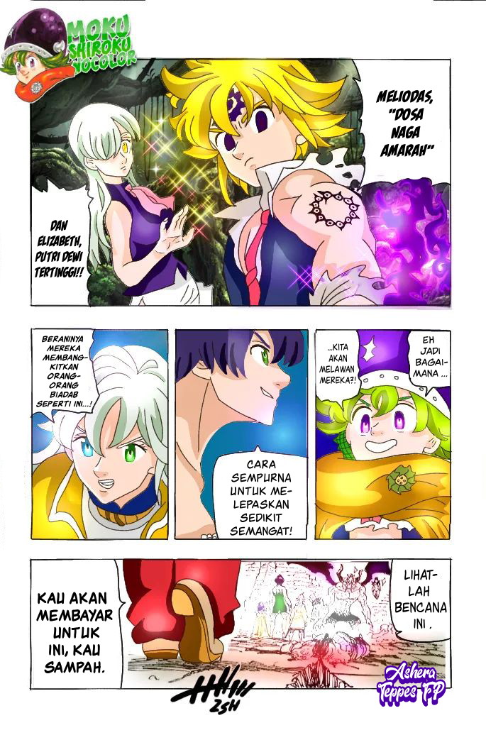 Halaman 19 dari Mokushiroku no Yonkishi Chapter 65