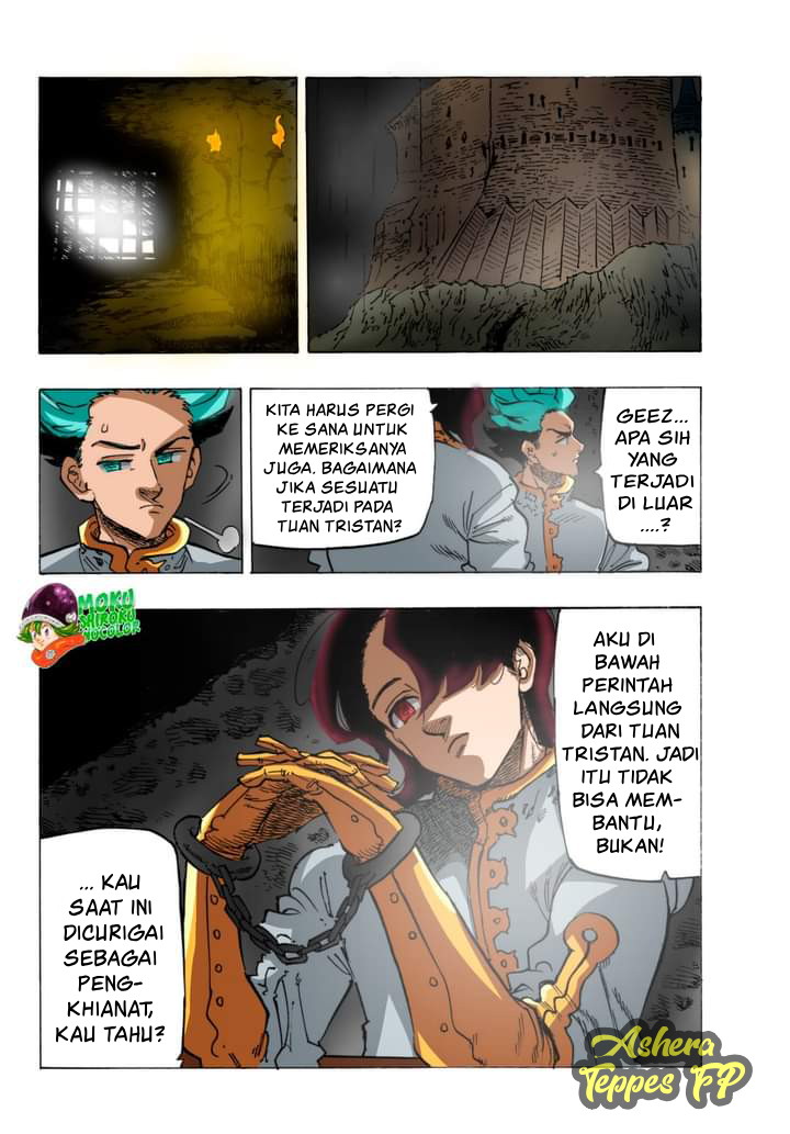 Halaman 14 dari Mokushiroku no Yonkishi Chapter 69