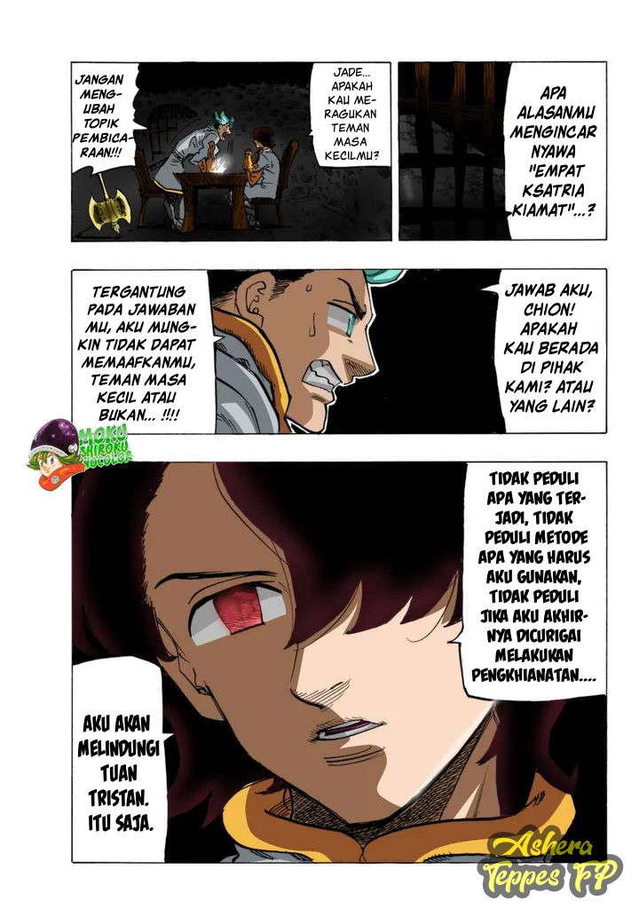 Halaman 15 dari Mokushiroku no Yonkishi Chapter 69
