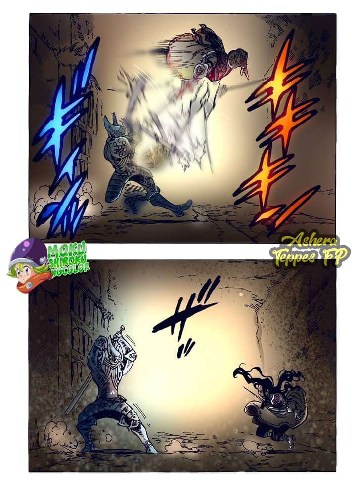 Halaman 13 dari Mokushiroku no Yonkishi Chapter 70
