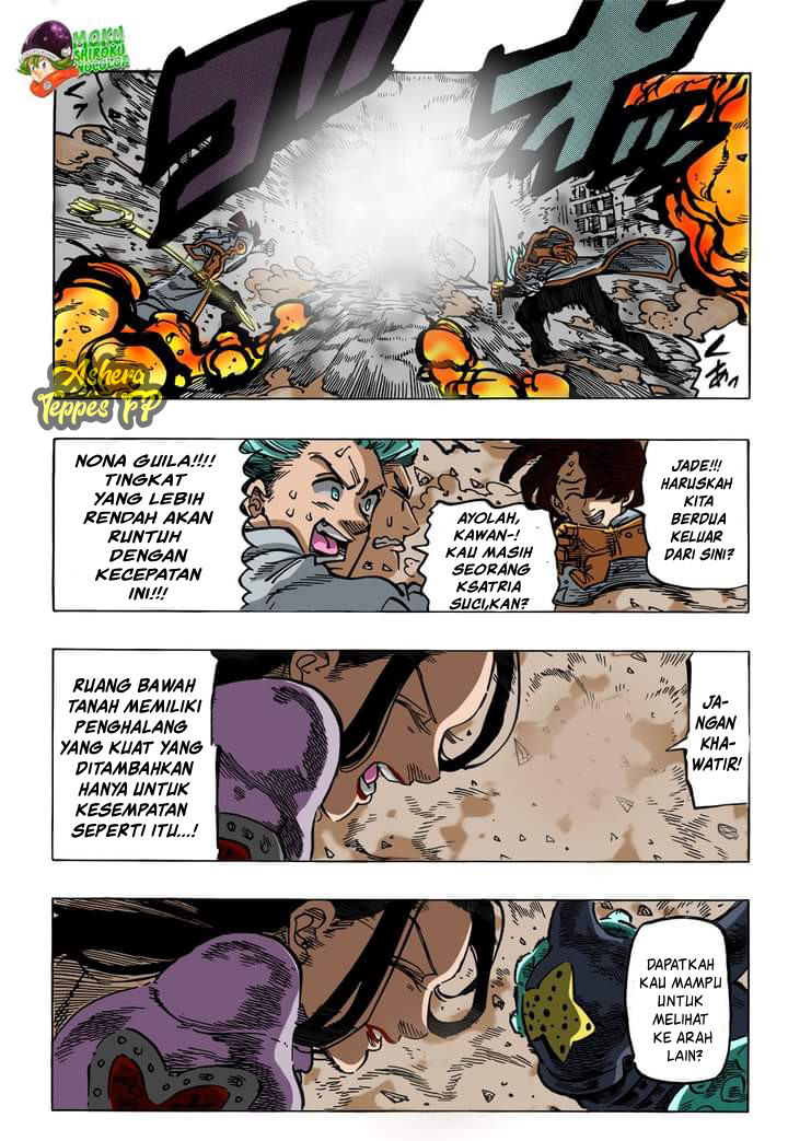 Halaman 15 dari Mokushiroku no Yonkishi Chapter 70