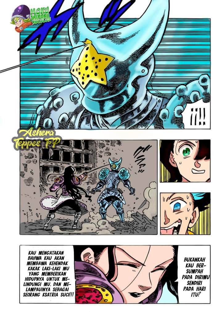 Halaman 17 dari Mokushiroku no Yonkishi Chapter 70