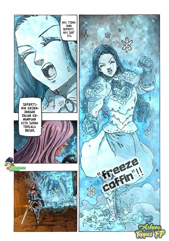 Halaman 10 dari Mokushiroku no Yonkishi Chapter 71