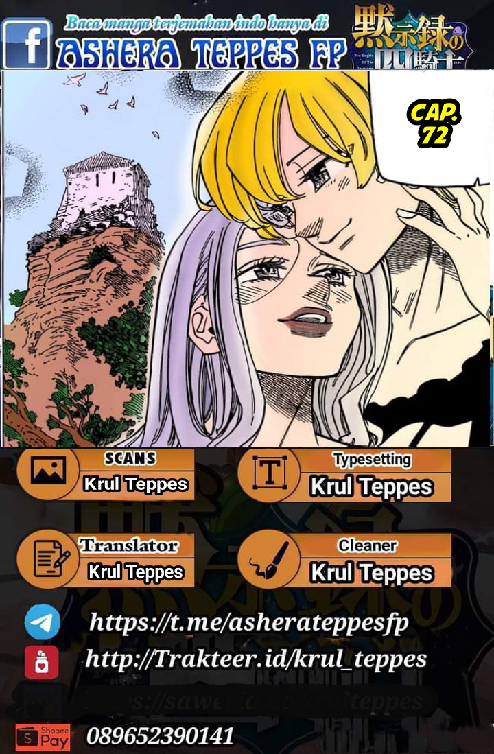 Halaman 1 dari Mokushiroku no Yonkishi Chapter 72