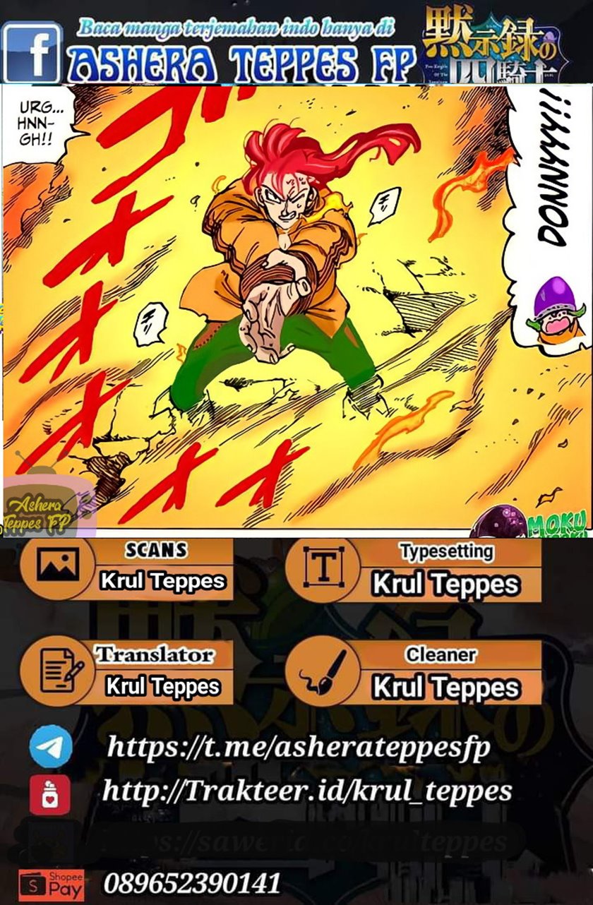 Halaman 1 dari Mokushiroku no Yonkishi Chapter 73
