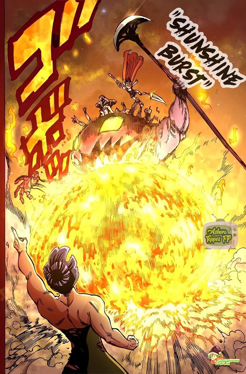 Halaman 12 dari Mokushiroku no Yonkishi Chapter 73