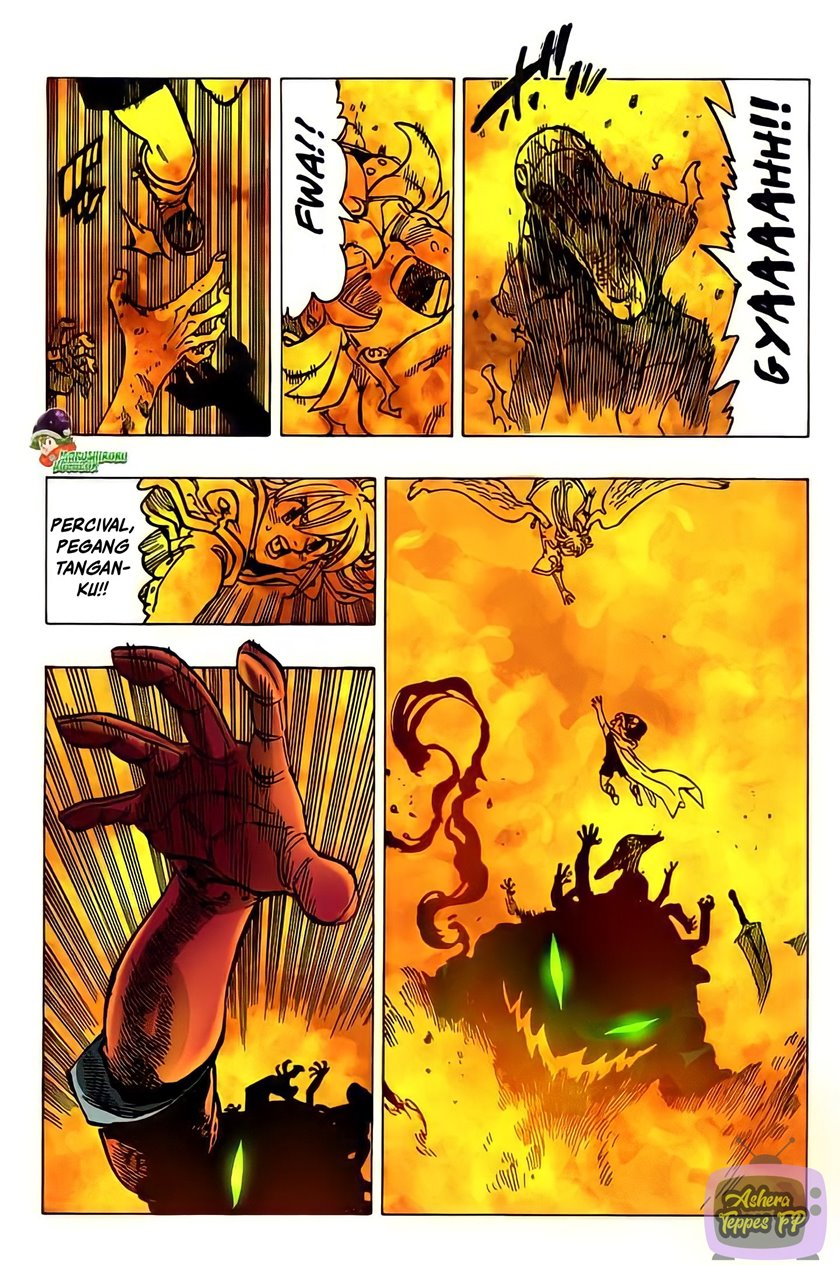 Halaman 13 dari Mokushiroku no Yonkishi Chapter 73