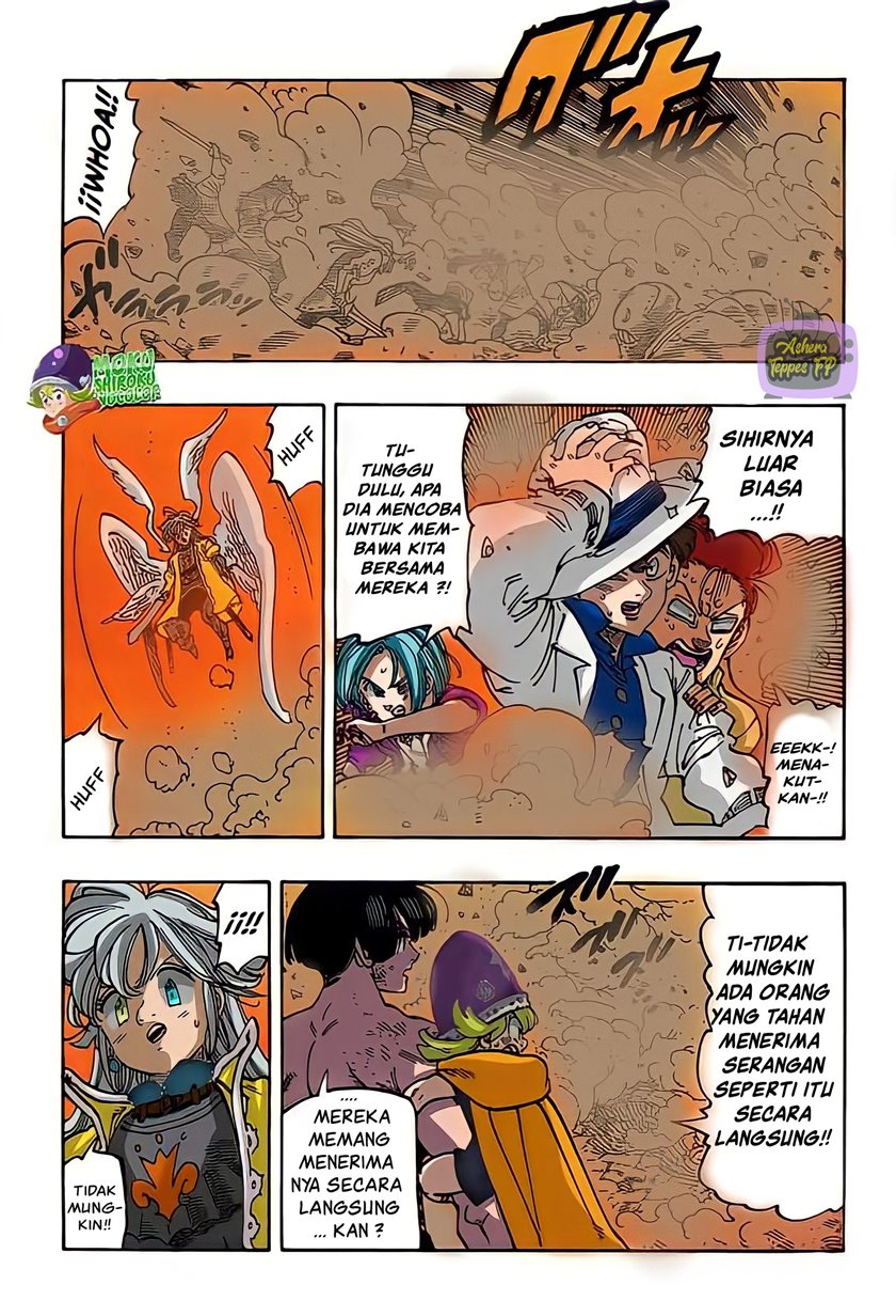 Halaman 6 dari Mokushiroku no Yonkishi Chapter 73