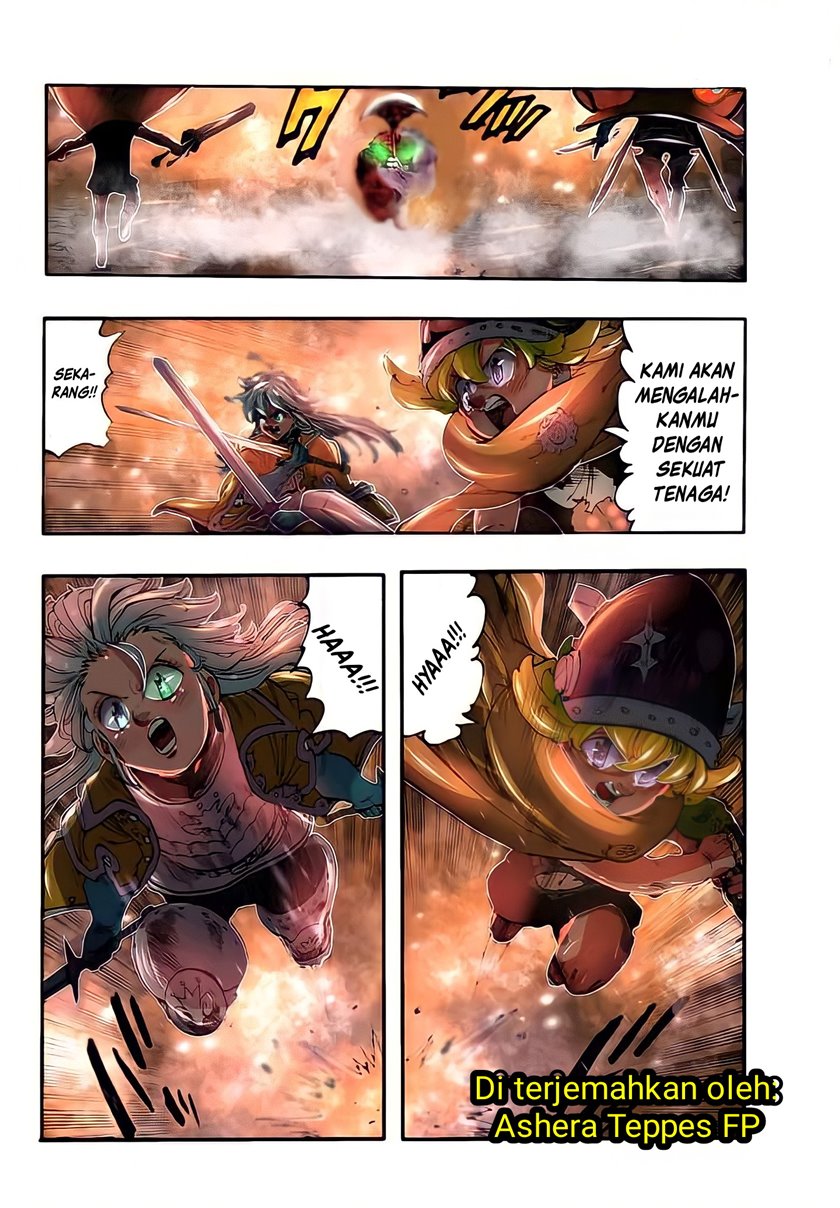 Halaman 6 dari Mokushiroku no Yonkishi Chapter 74