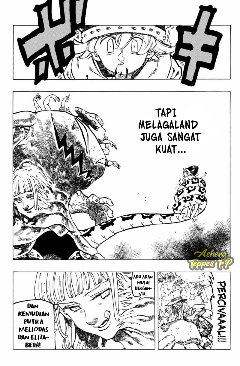 Halaman 13 dari Mokushiroku no Yonkishi Chapter 75