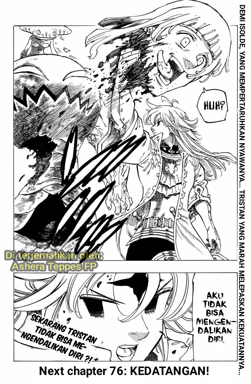 Halaman 19 dari Mokushiroku no Yonkishi Chapter 75