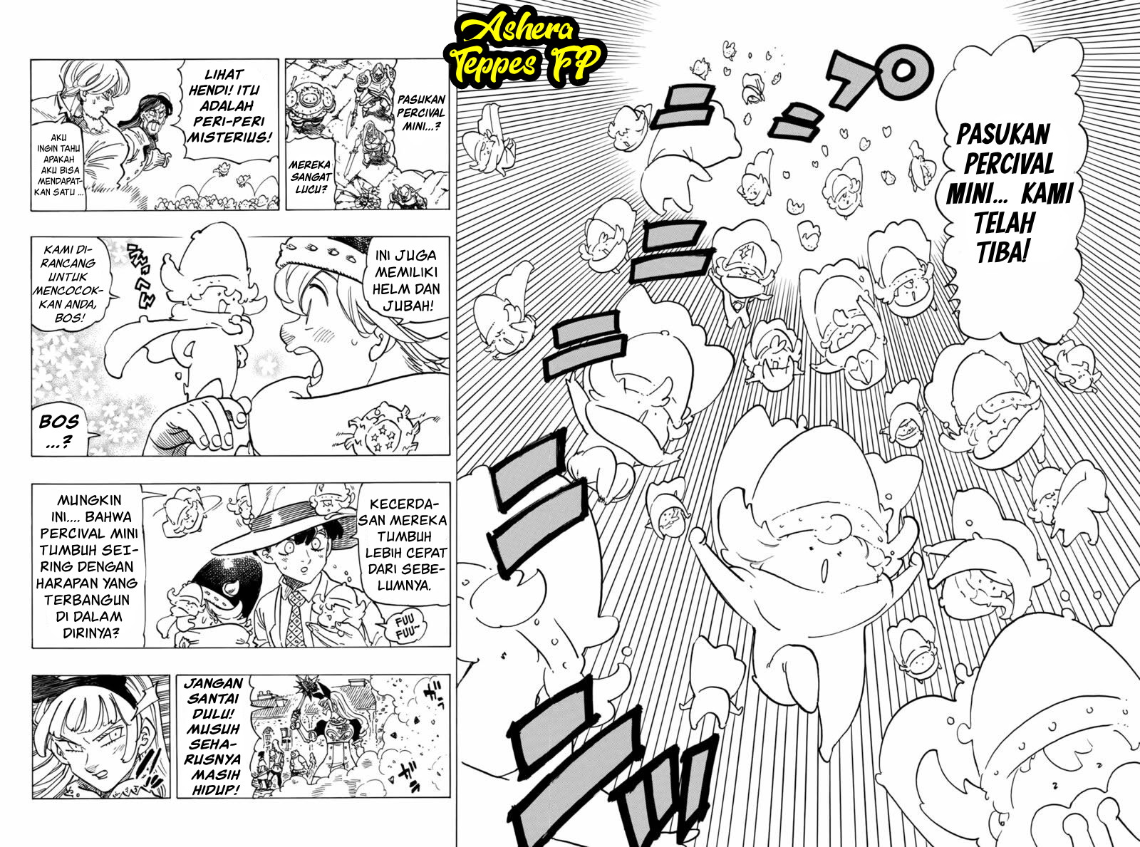 Halaman 5 dari Mokushiroku no Yonkishi Chapter 75