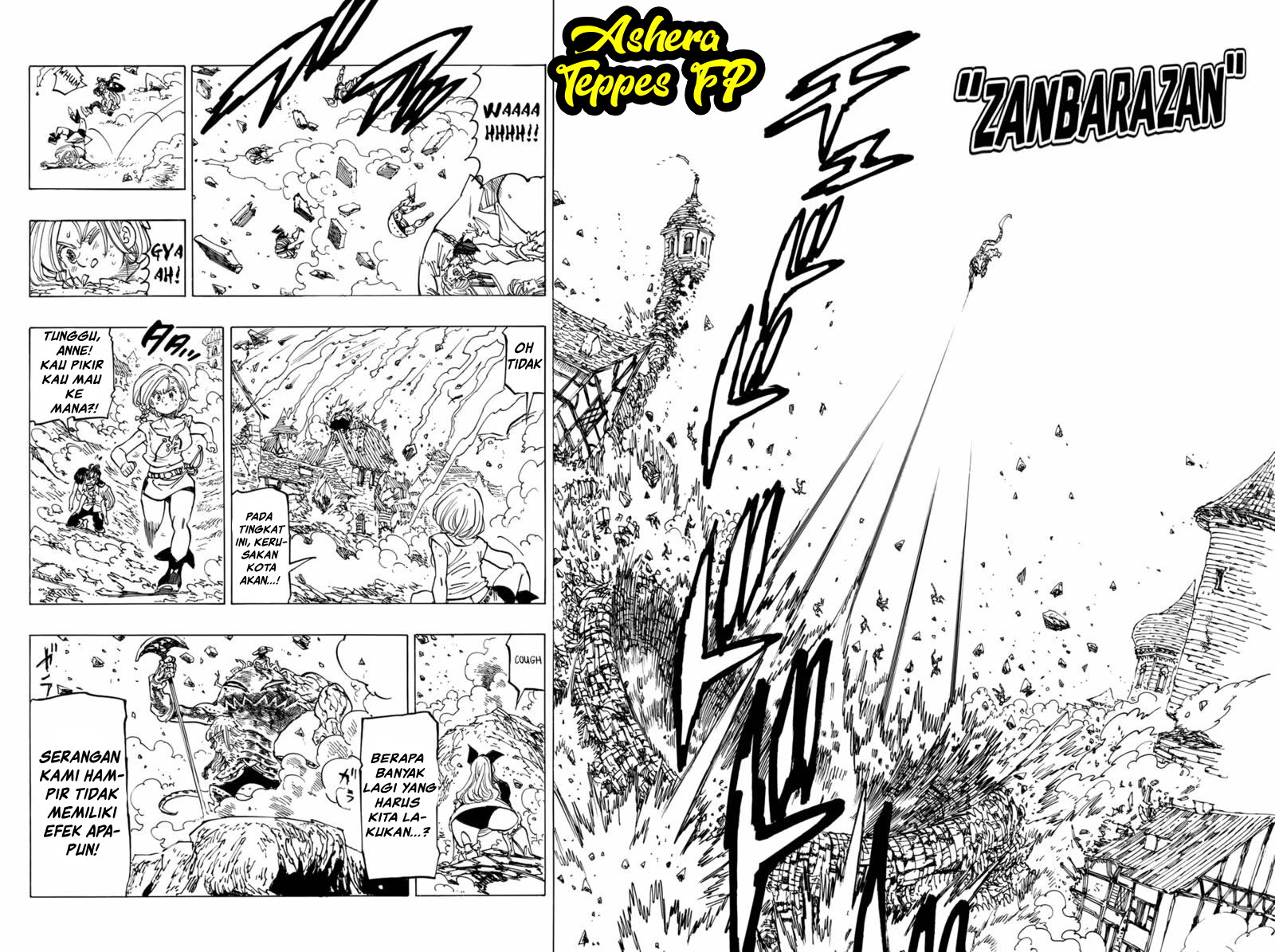 Halaman 8 dari Mokushiroku no Yonkishi Chapter 75