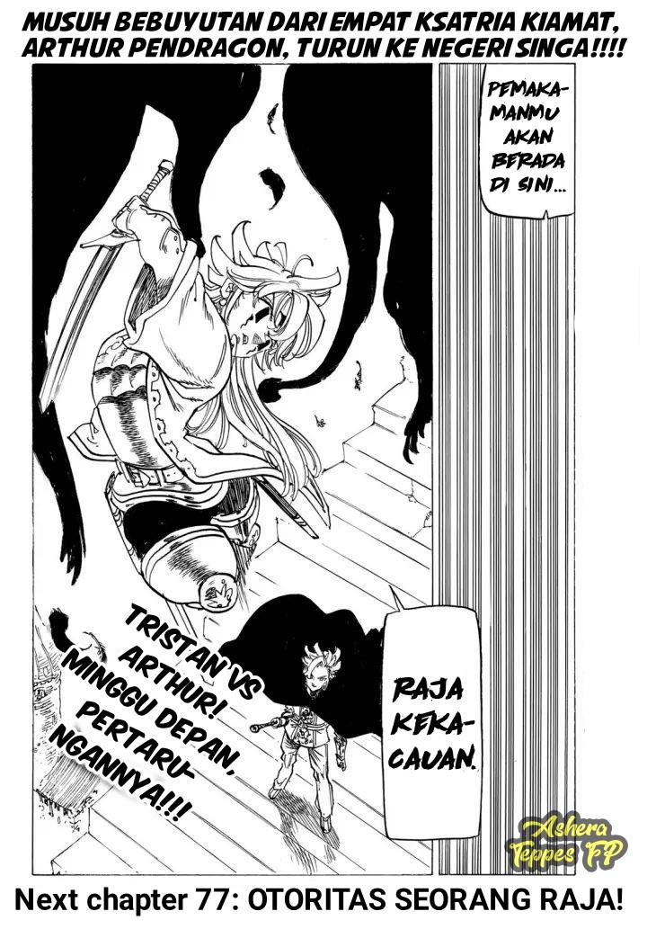 Halaman 21 dari Mokushiroku no Yonkishi Chapter 76