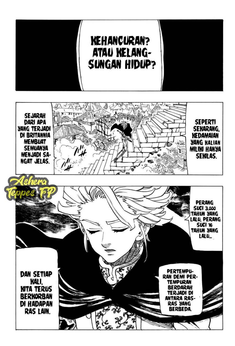 Halaman 9 dari Mokushiroku no Yonkishi Chapter 77