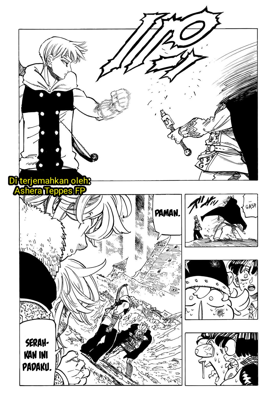 Halaman 11 dari Mokushiroku no Yonkishi Chapter 79