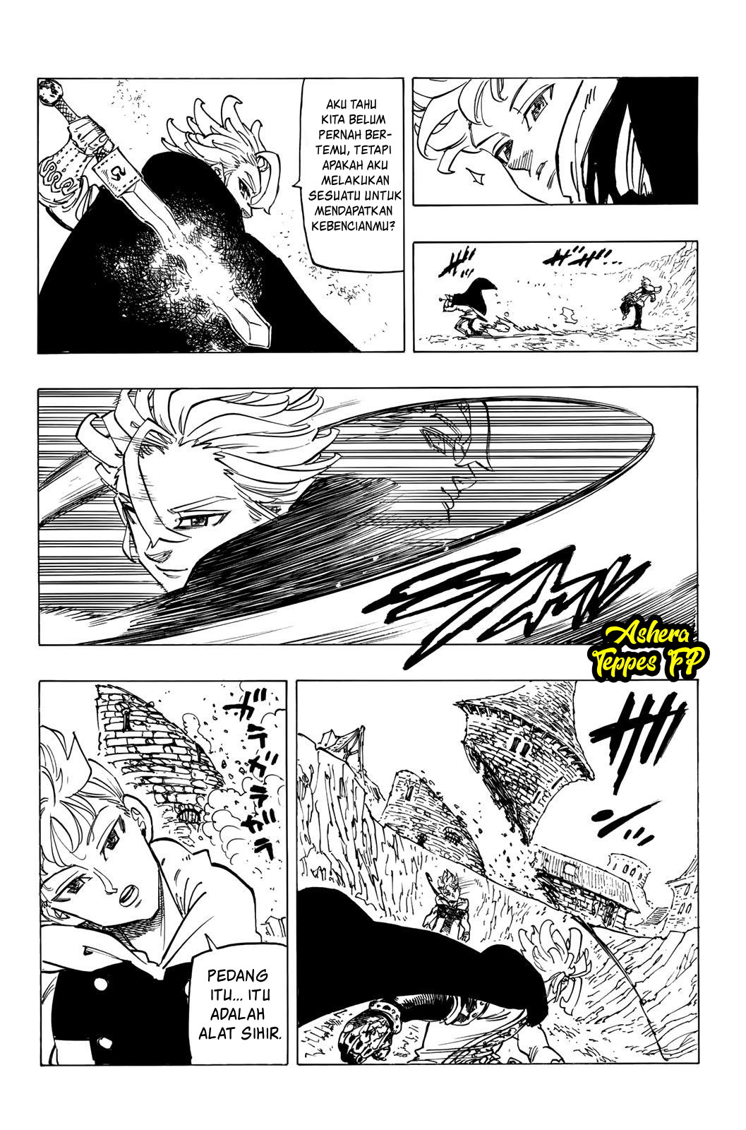 Halaman 14 dari Mokushiroku no Yonkishi Chapter 79
