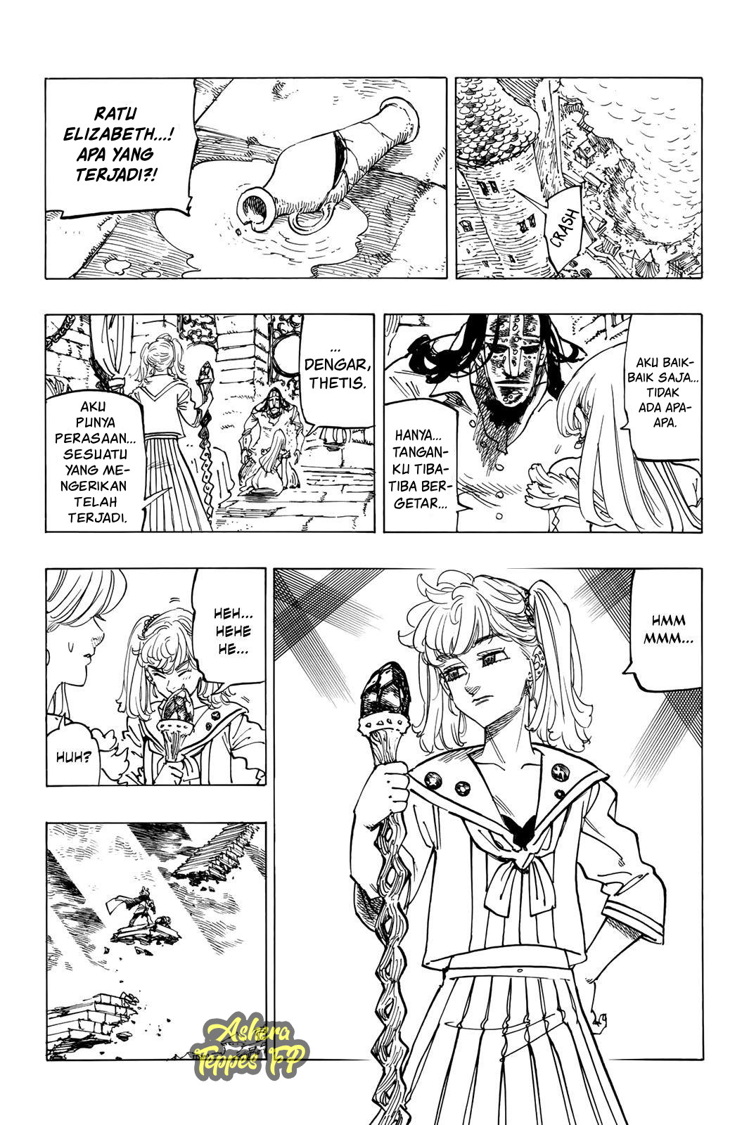 Halaman 3 dari Mokushiroku no Yonkishi Chapter 79