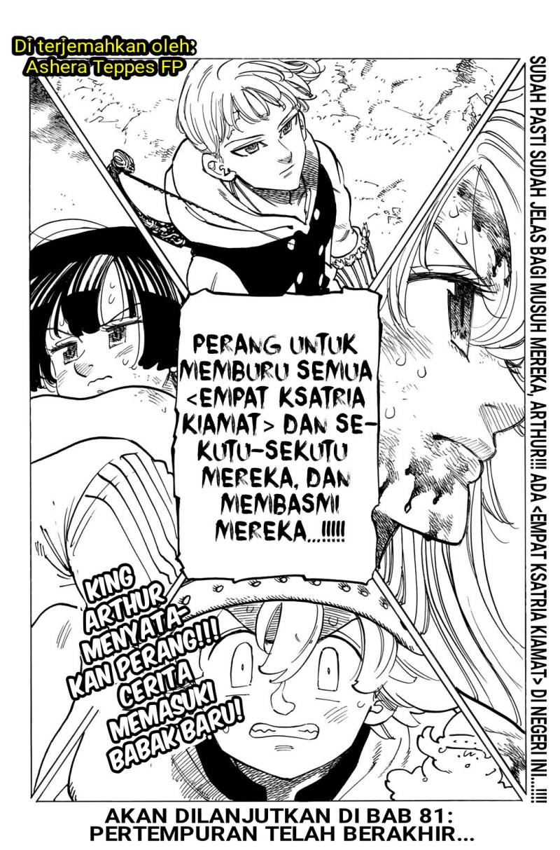 Halaman 19 dari Mokushiroku no Yonkishi Chapter 80