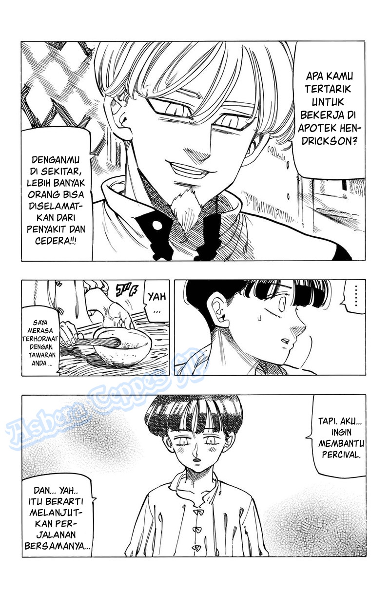 Halaman 10 dari Mokushiroku no Yonkishi Chapter 82