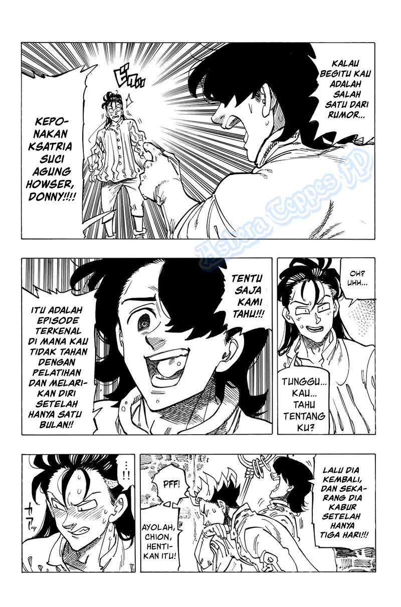 Halaman 14 dari Mokushiroku no Yonkishi Chapter 82