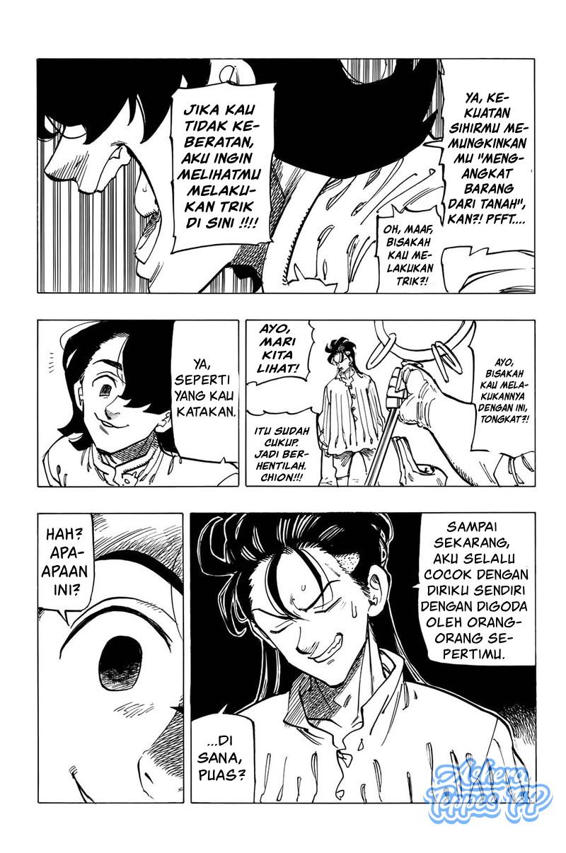 Halaman 15 dari Mokushiroku no Yonkishi Chapter 82