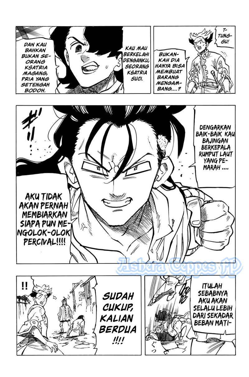 Halaman 17 dari Mokushiroku no Yonkishi Chapter 82